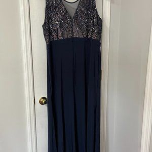 Navy Blue Evening Gown Size 20